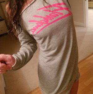 Flash  dance 80's long, tight shoulderless sweater